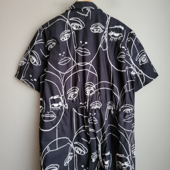 Print All Over Me Faces Jumpsuit size XXL NWT - Picture 9 of 10
